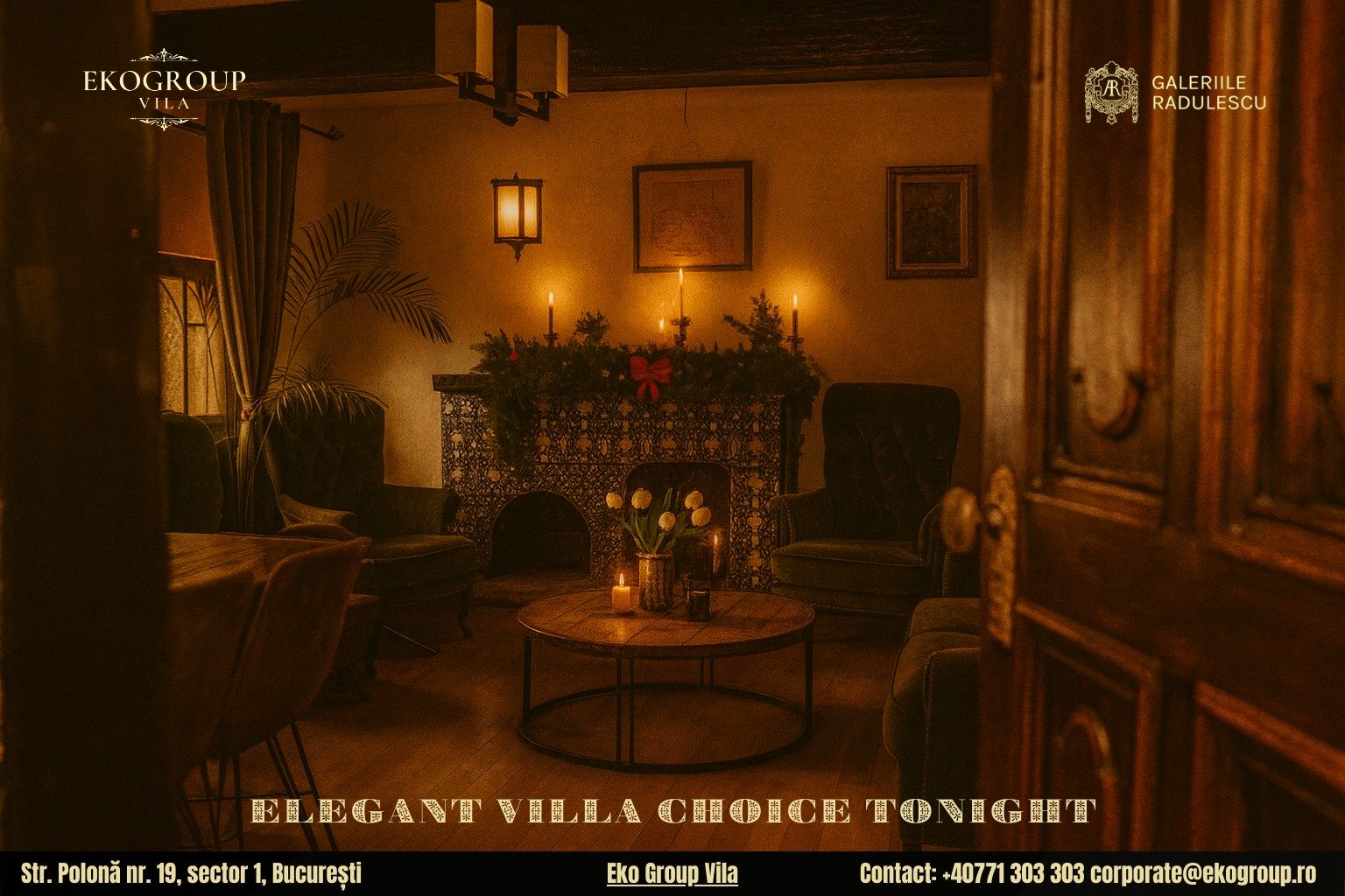 Destinații de Crăciun în București: O călătorie elegantă și nostalgicã în Crăciunul anilor ’30 la Eko Group Vila